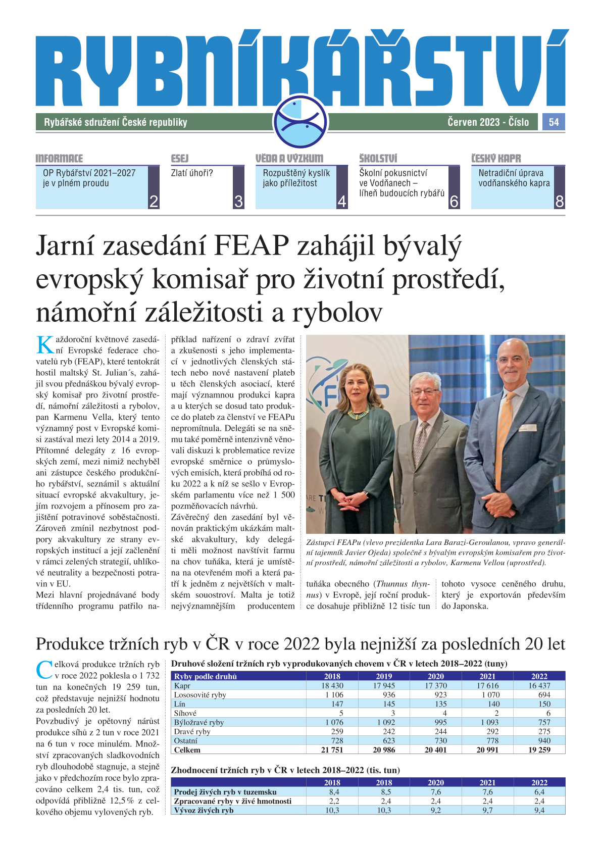 Rybníkářství 54. číslo, červen 2023